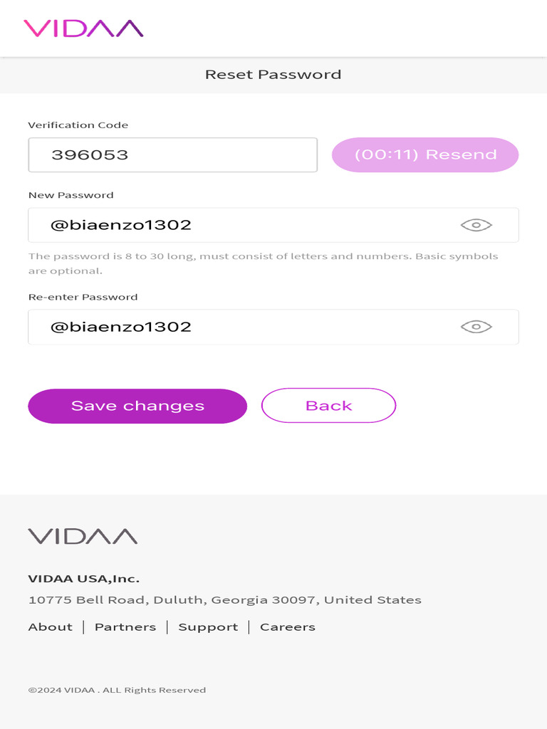 Reset Password | PDF