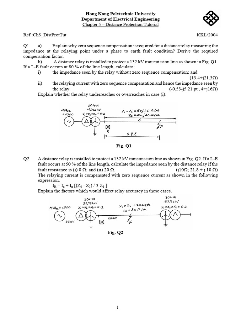 Distance Protection Relay Tutorial | PDF | Electrical Impedance ...
