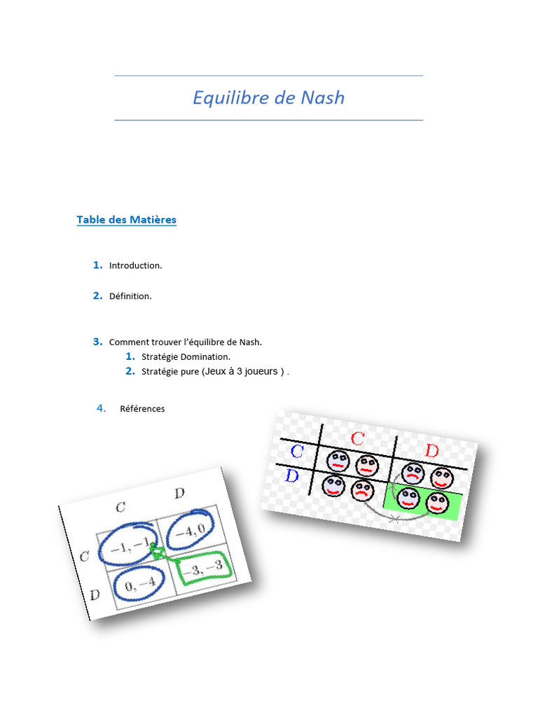 Comprendre l'équilibre de Nash | PDF | Mathématiques | Théorie des systèmes