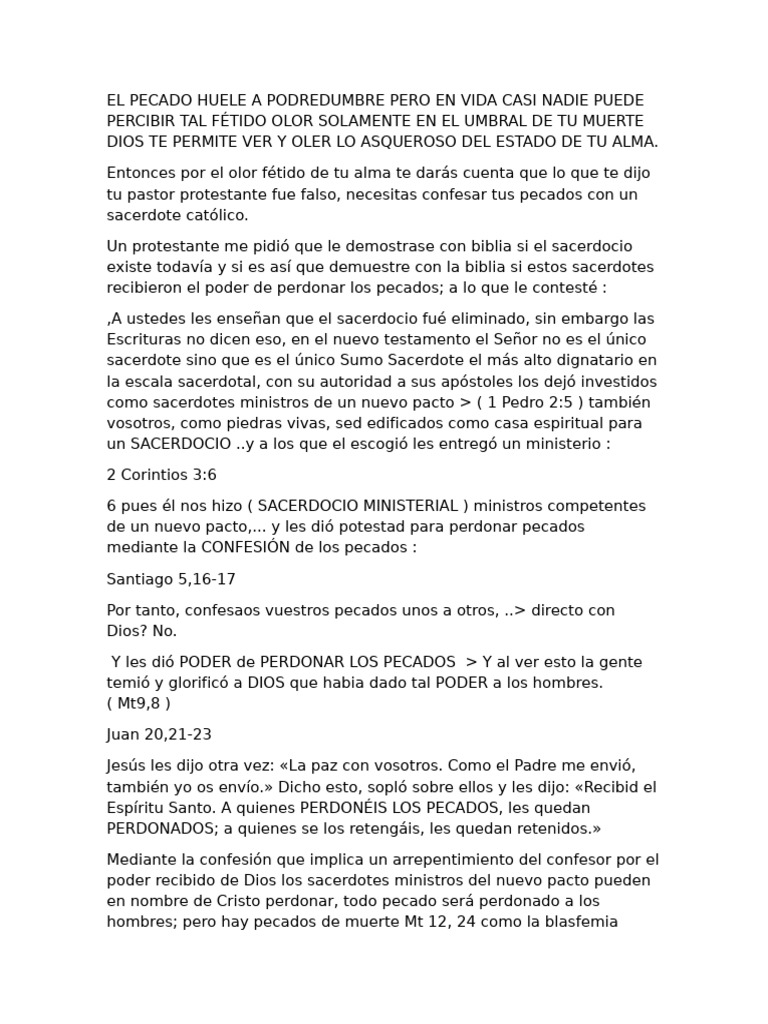 Poder del Sacerdocio en la Confesión | PDF | Cristo (título) | Sacerdote