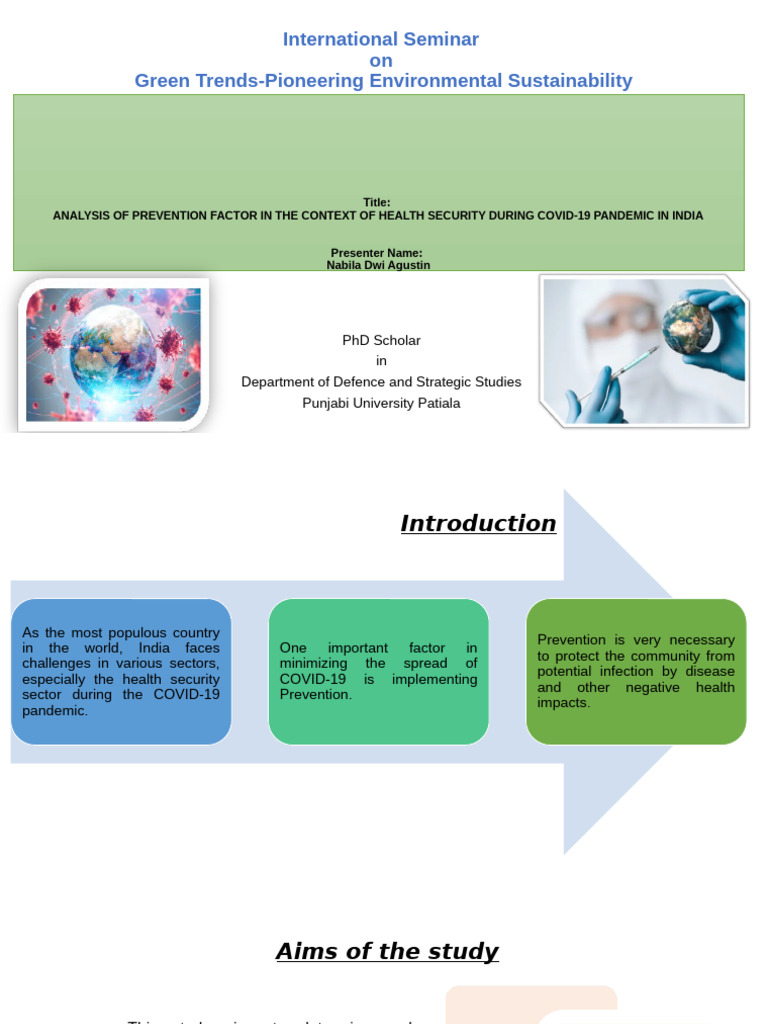 Analysis of Prevention Factor in The Context of Health Security ...