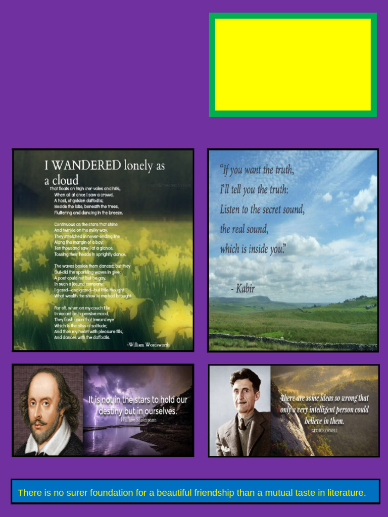 Literature: The Key to Friendship | PDF