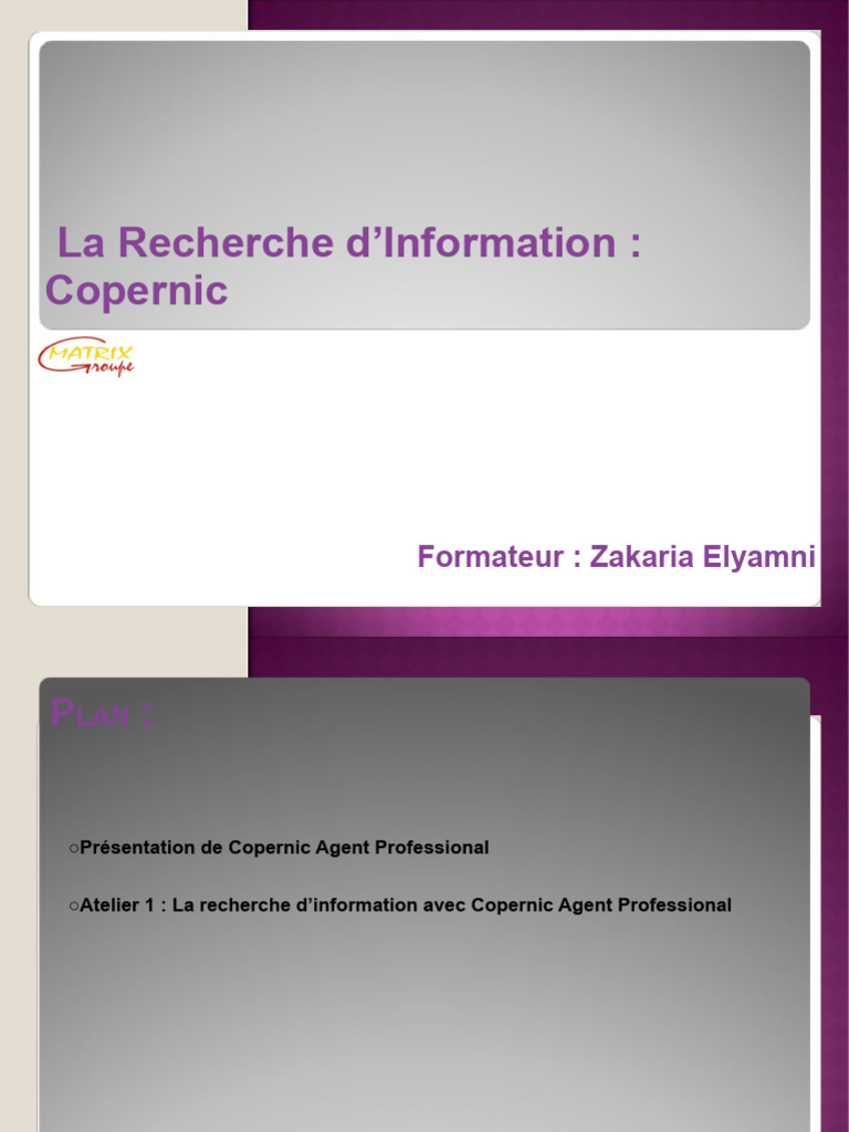 Recherche avec Copernic Agent Pro | PDF | Recherche d'information ...