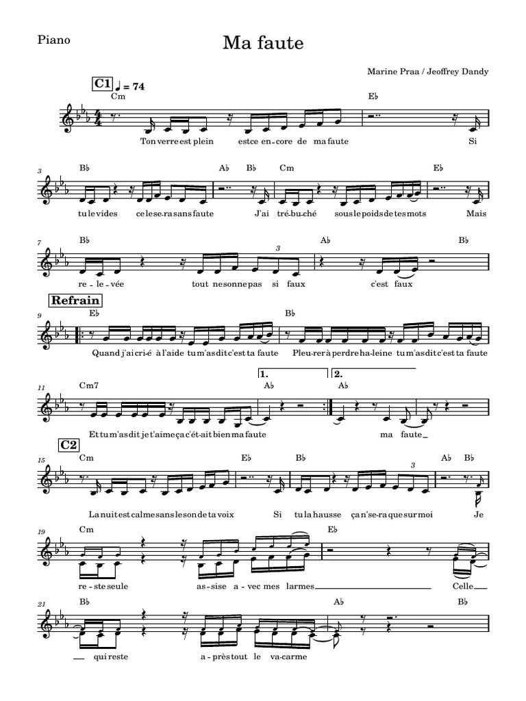 Partition Piano 