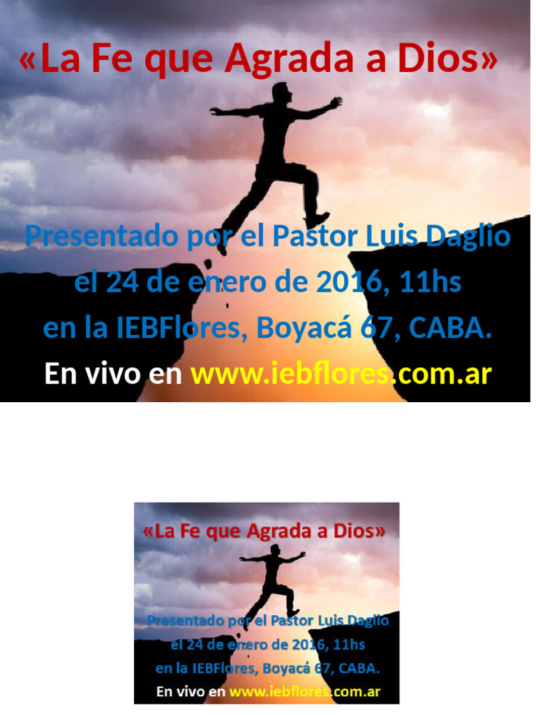 La Fe Que Agrada A Dios | PDF