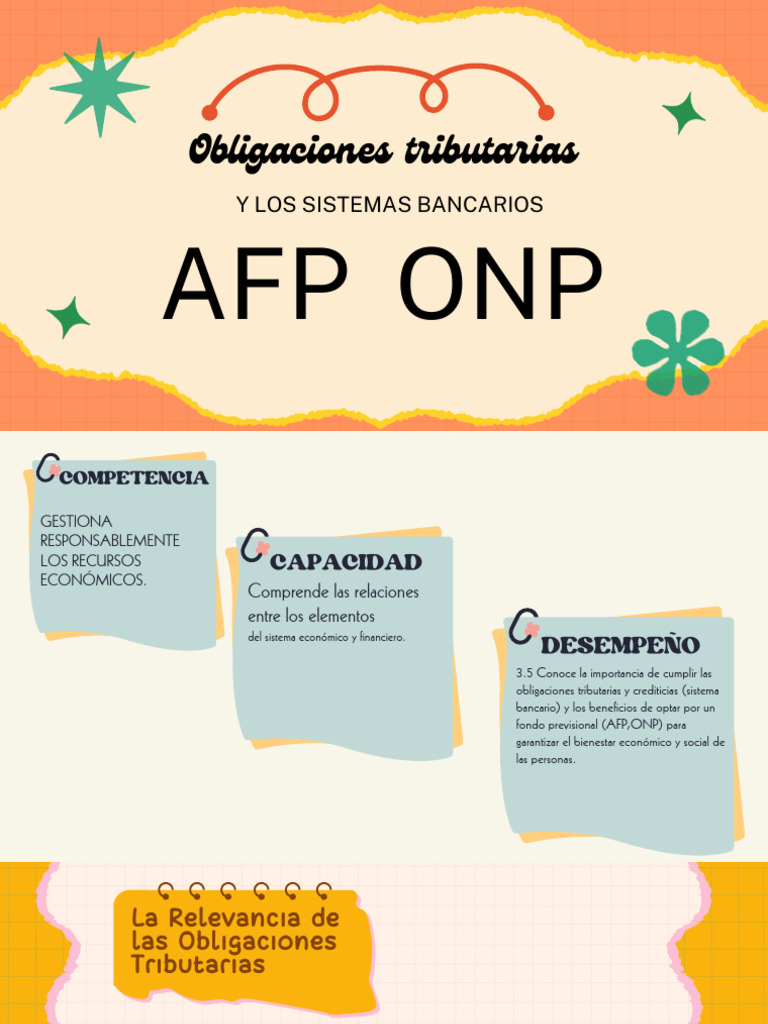 Ventajas y Desventajas de AFP y ONP | PDF | Impuestos | Pensión