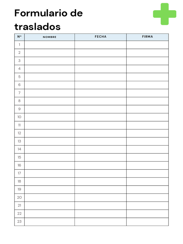 Documento A4 Formulario para Completar Planilla Minimalista Blanco | PDF