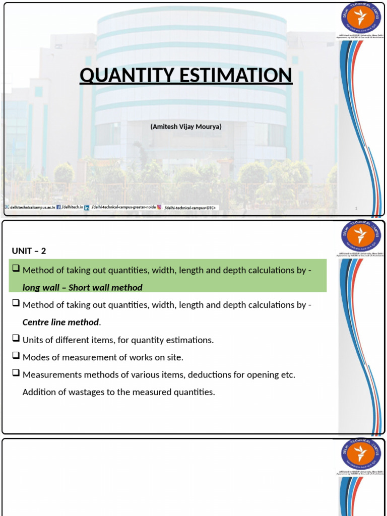 Quantity Estimation Methods Guide | PDF | Quantity | Physical Quantities