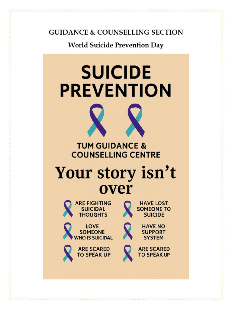 Suicide Prevention Awareness Campaign Sept - SAT10092025 | PDF