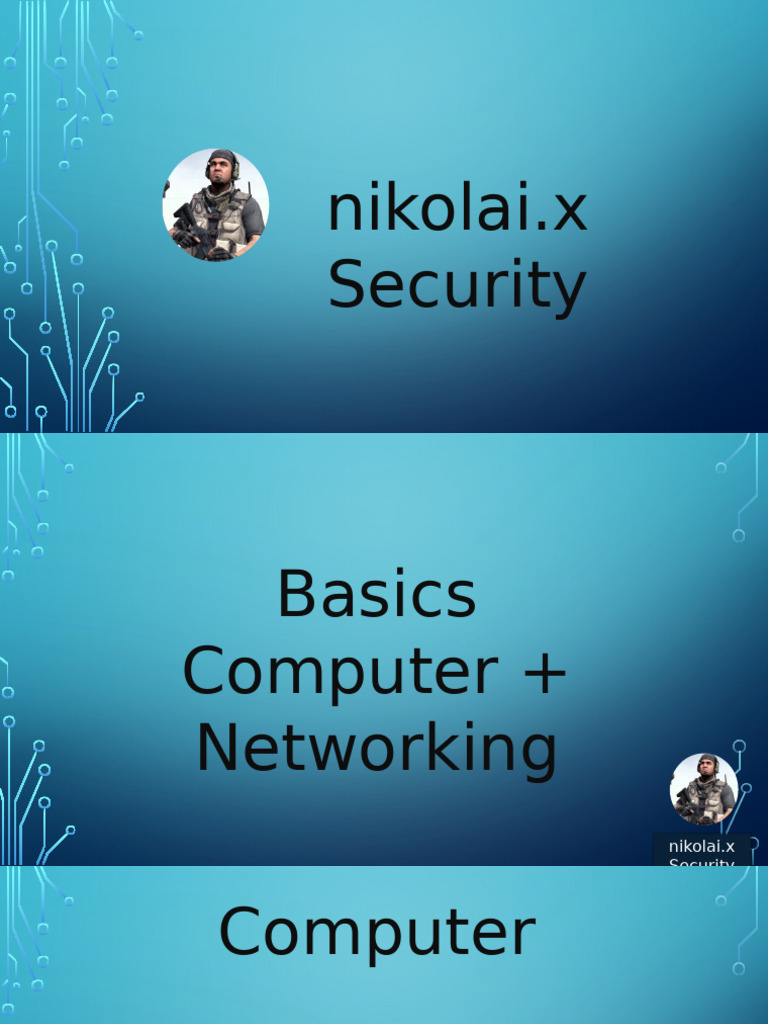 Basics of Computer & Networking | PDF | Internet Protocol Suite ...