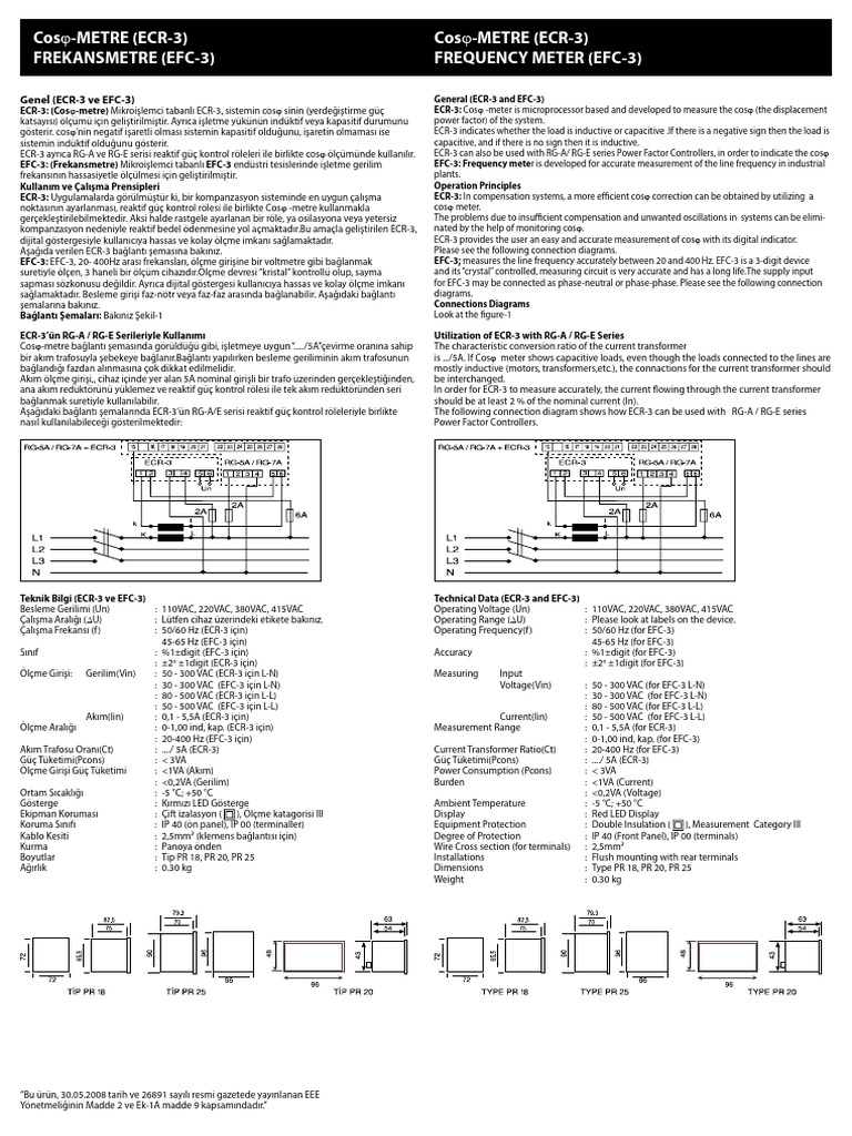 1692964053-20230720 TR EN DE EFC-3 ECR-3 COS Mete A2851 Rev5 | PDF