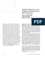 Apathy, Depression, and Cognitive Performance in HIV-1 Infection