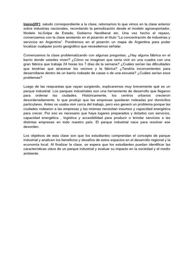 Parques Industriales en Argentina: Impacto y Retos | PDF | Economias