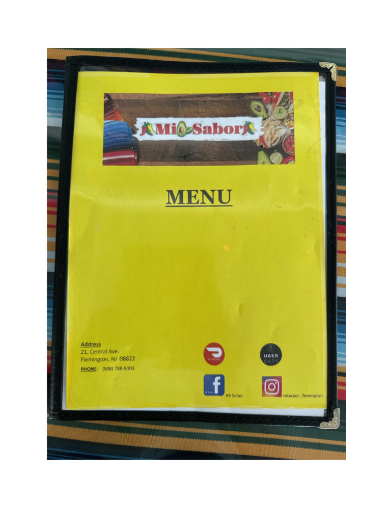 Mi Sabor Menu | PDF