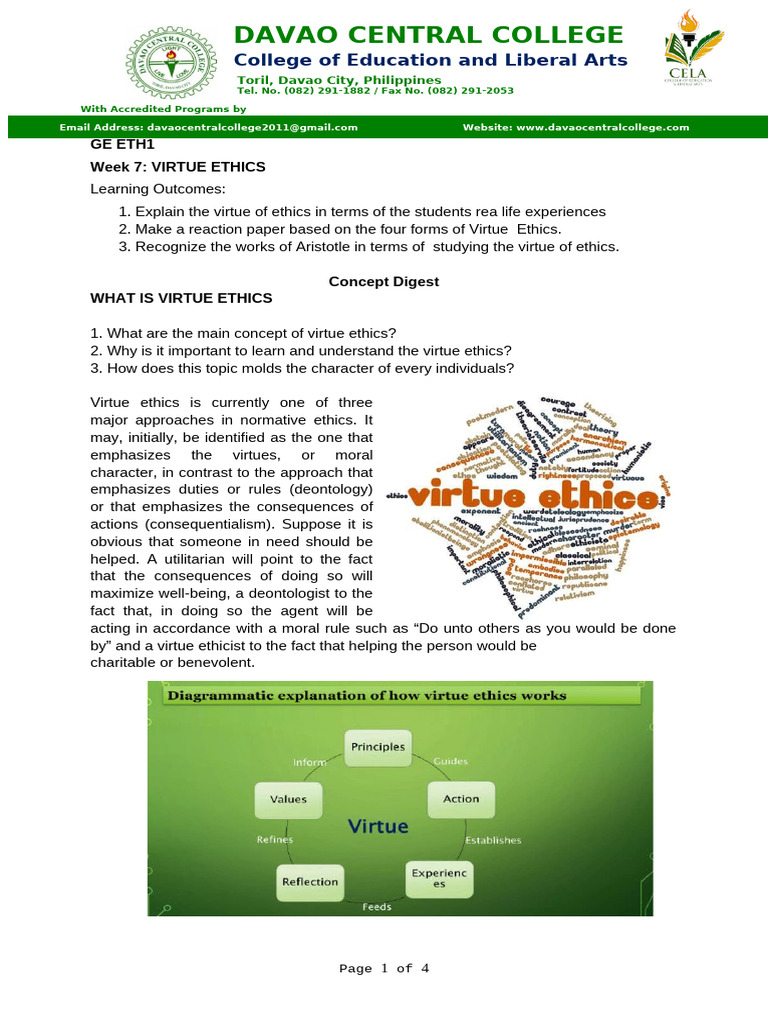 Understanding Virtue Ethics Principles | PDF | Virtue | Virtue Ethics