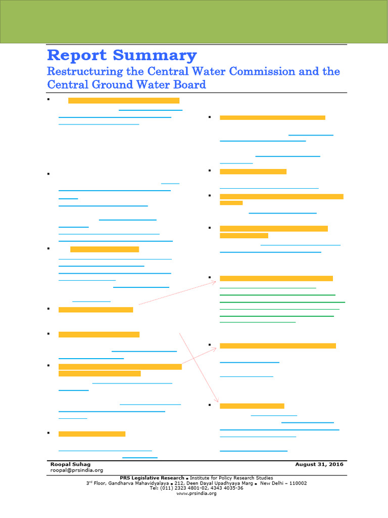 Restructuring India's Water Management | PDF | Groundwater | Irrigation