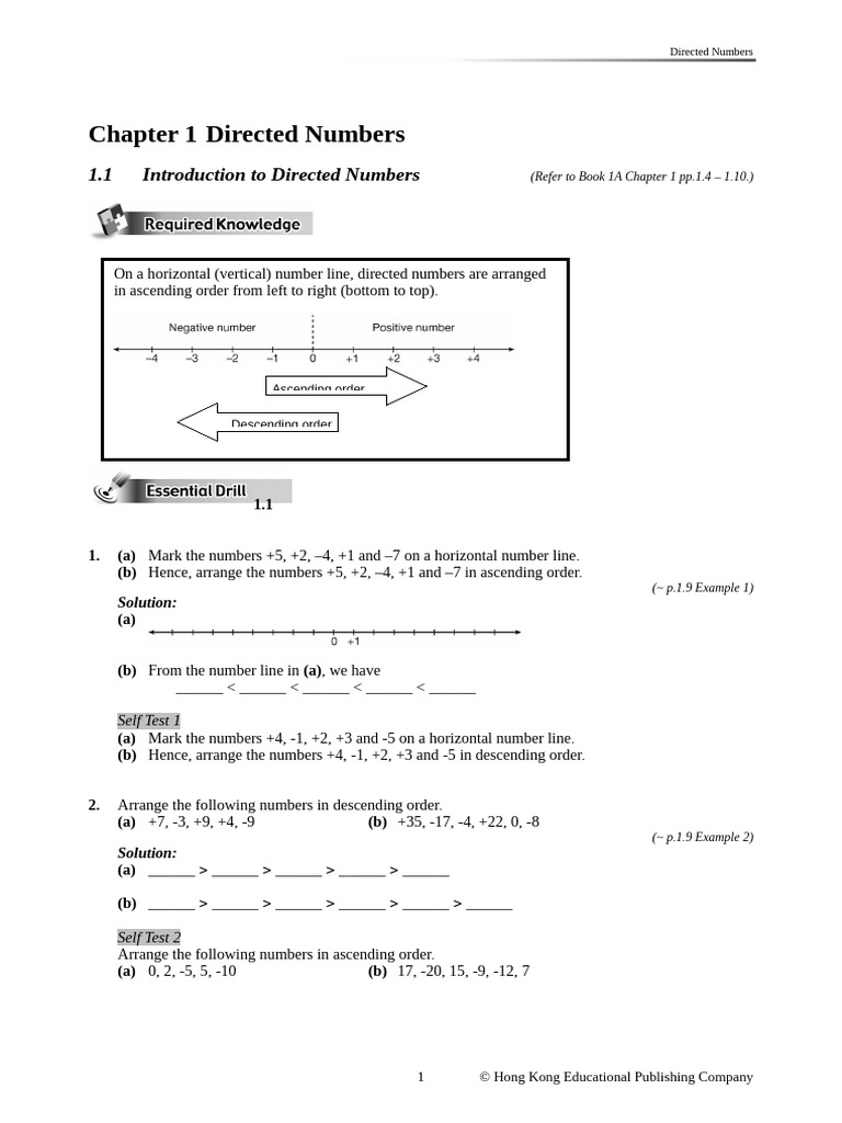 Understanding Directed Numbers Basics | PDF | Stored Value Card