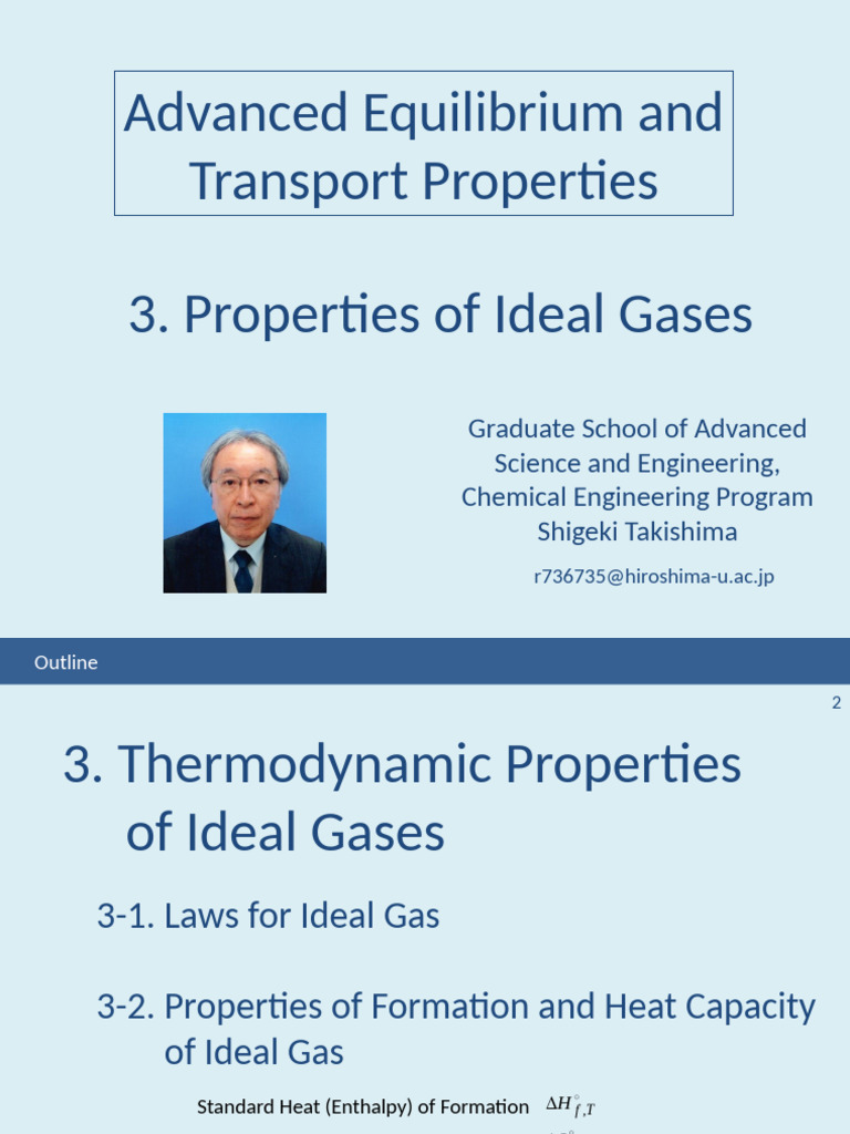 Chap3-Properties of Ideal Gases | PDF | Gases | Heat