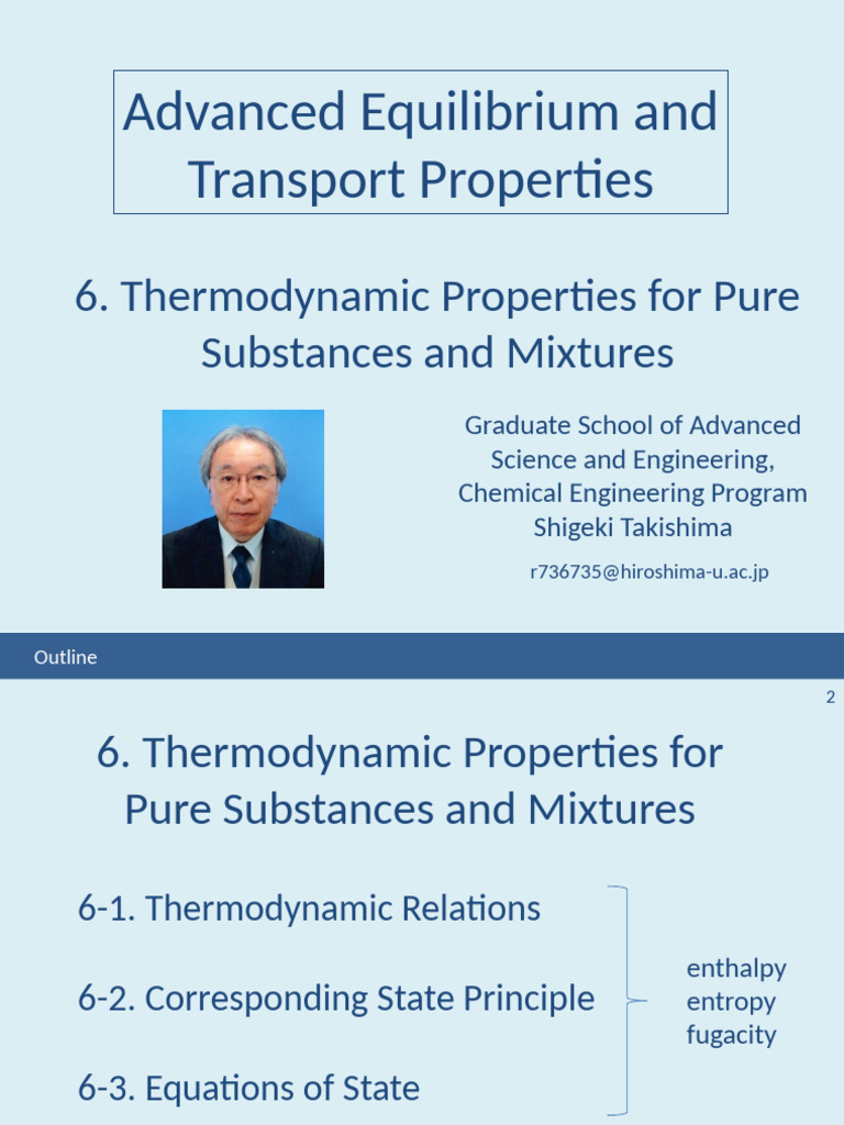 Thermodynamic Properties of Mixtures | PDF | Chemical Equilibrium ...
