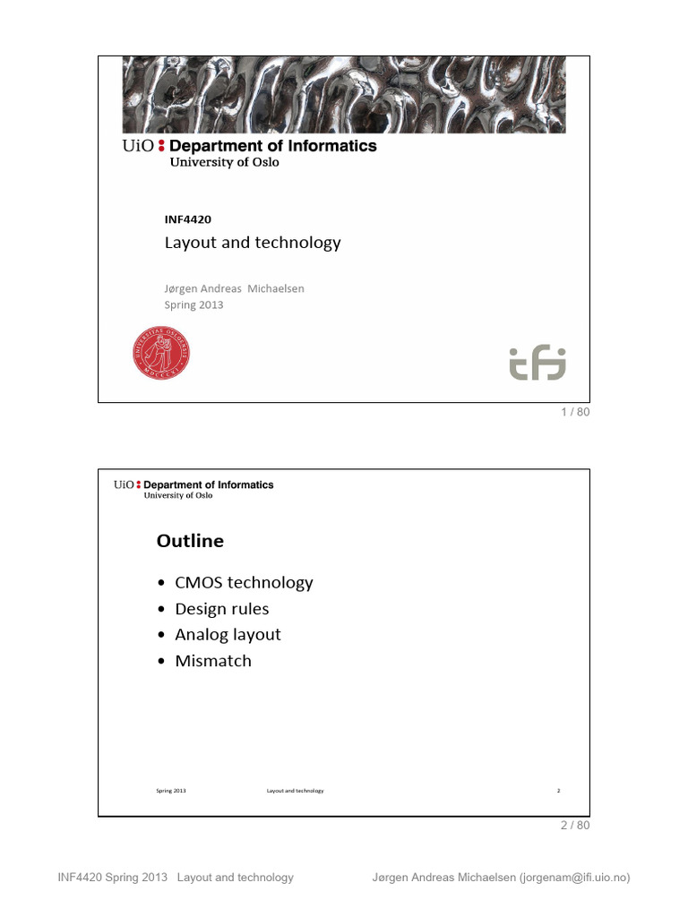 CMOS Layout and Technology Overview | PDF | Photolithography ...