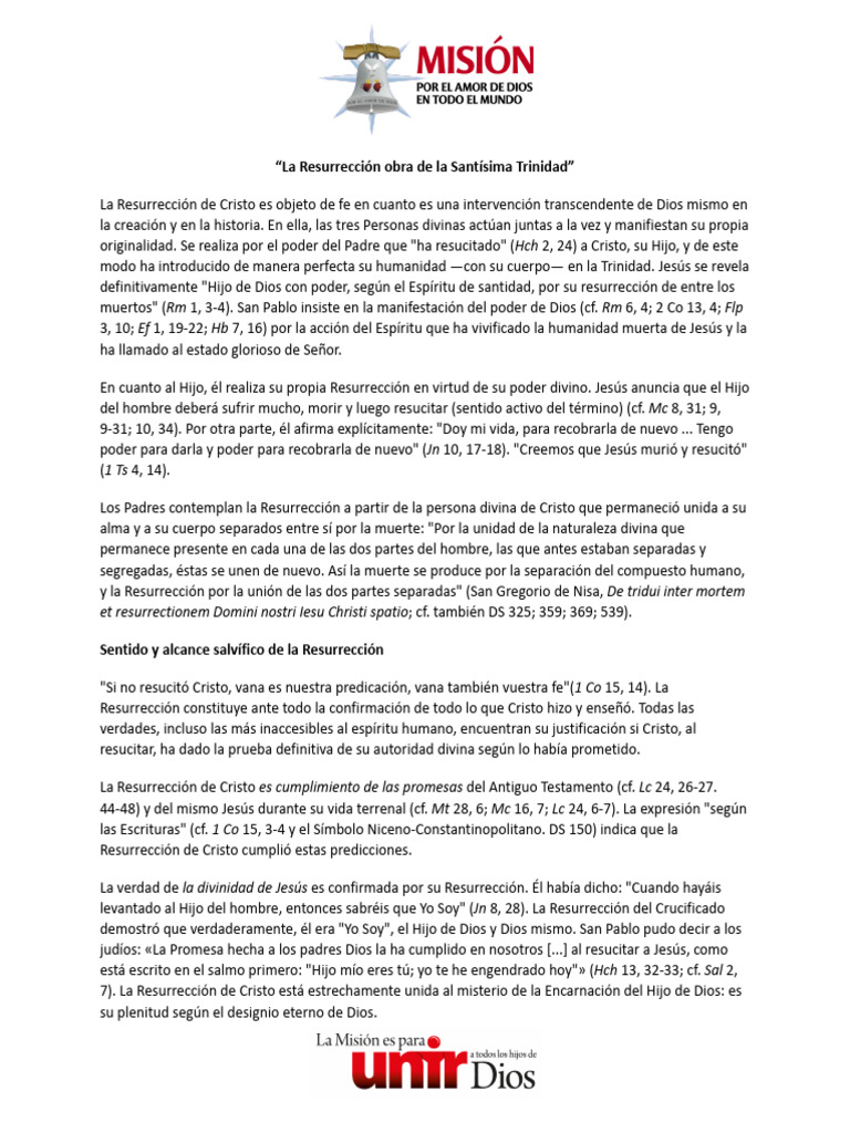 Resurrección de Cristo y su Significado | PDF | La resurrección de ...
