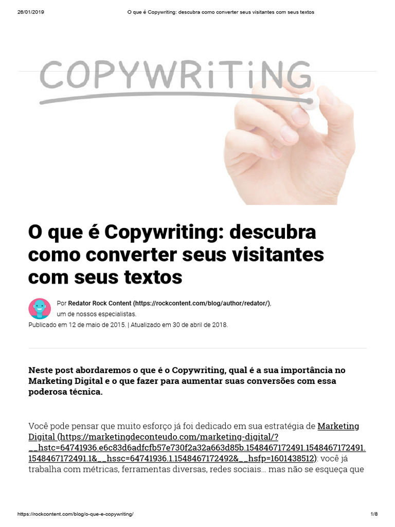 O que é Copywriting e suas Dicas | PDF | Marketing | Redação ...