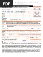 USPS Change of Address Form 3575 | PDF | Address (Geography) | Post ...