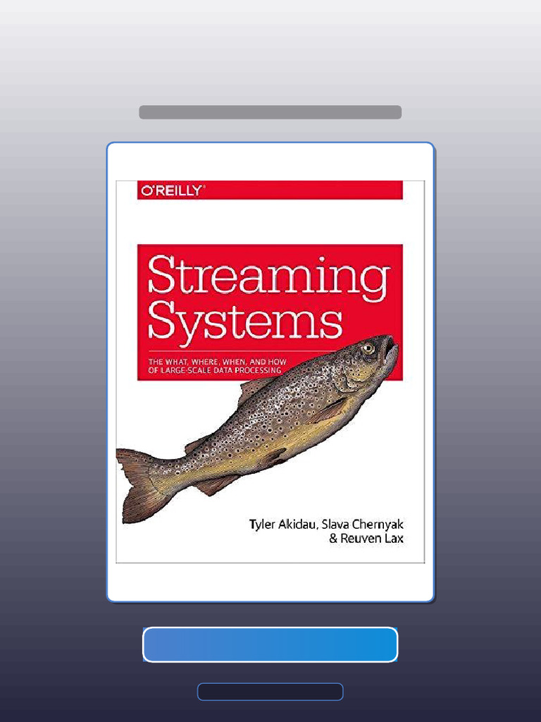 Streaming Systems the What Where When and How of LargeScale Data ...