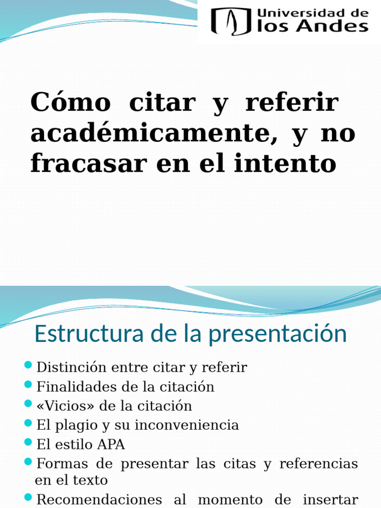 Cómo Citar y Referir Académicamente y No Fracasar en El Intento | PDF ...