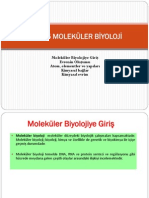 Bio105 Molekuler Biyoloji-Ders1