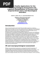 LOTCA Cognitive Assessment in OT | PDF | Occupational Therapy | Attention