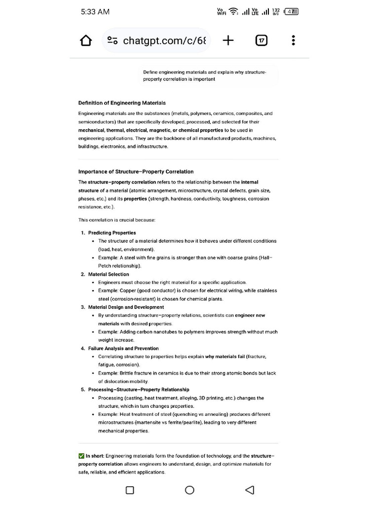 QB Material Science | PDF