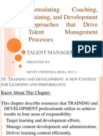 Formulating Coaching, Training, and Development Approaches That Drive Talent Management Processes
