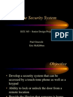 Home Security System: ECE 345 - Senior Design Project