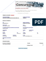 Processo Seletivo Simplificado 001 - 2012 - Comprovante de Inscrição - Prefeitura Municipal de Goiânia