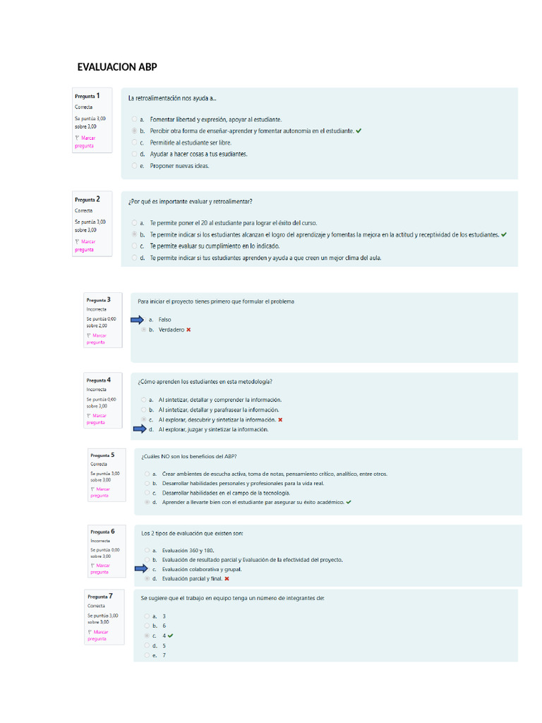 Evaluacion Abp | PDF