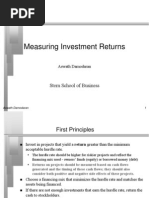 Measuring Investment Returns