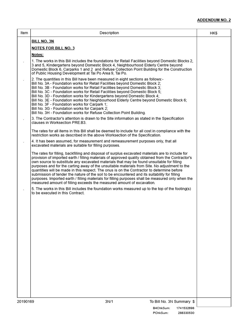 Foundation Works for Public Housing | PDF | Concrete | Foundation ...