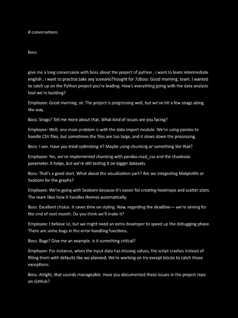 Conversations Dark Mode | PDF