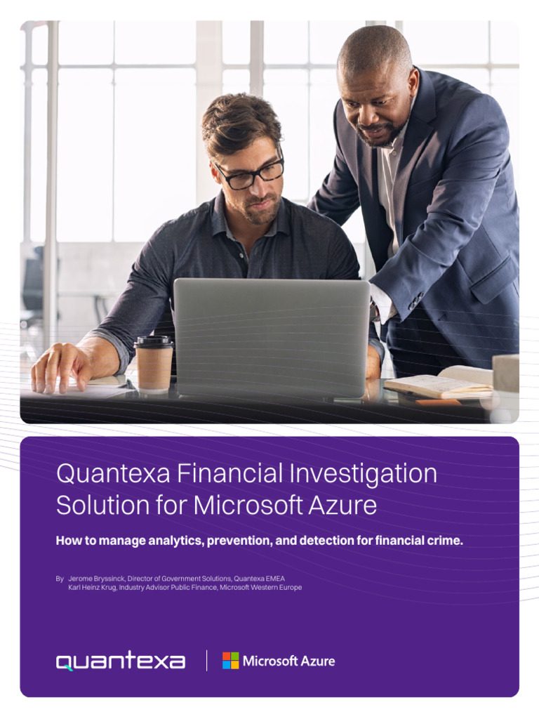 Quantexa AML Solution on Microsoft Azure | PDF | Machine Learning ...