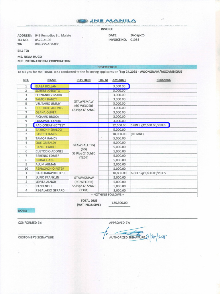 JNE Invoice | PDF