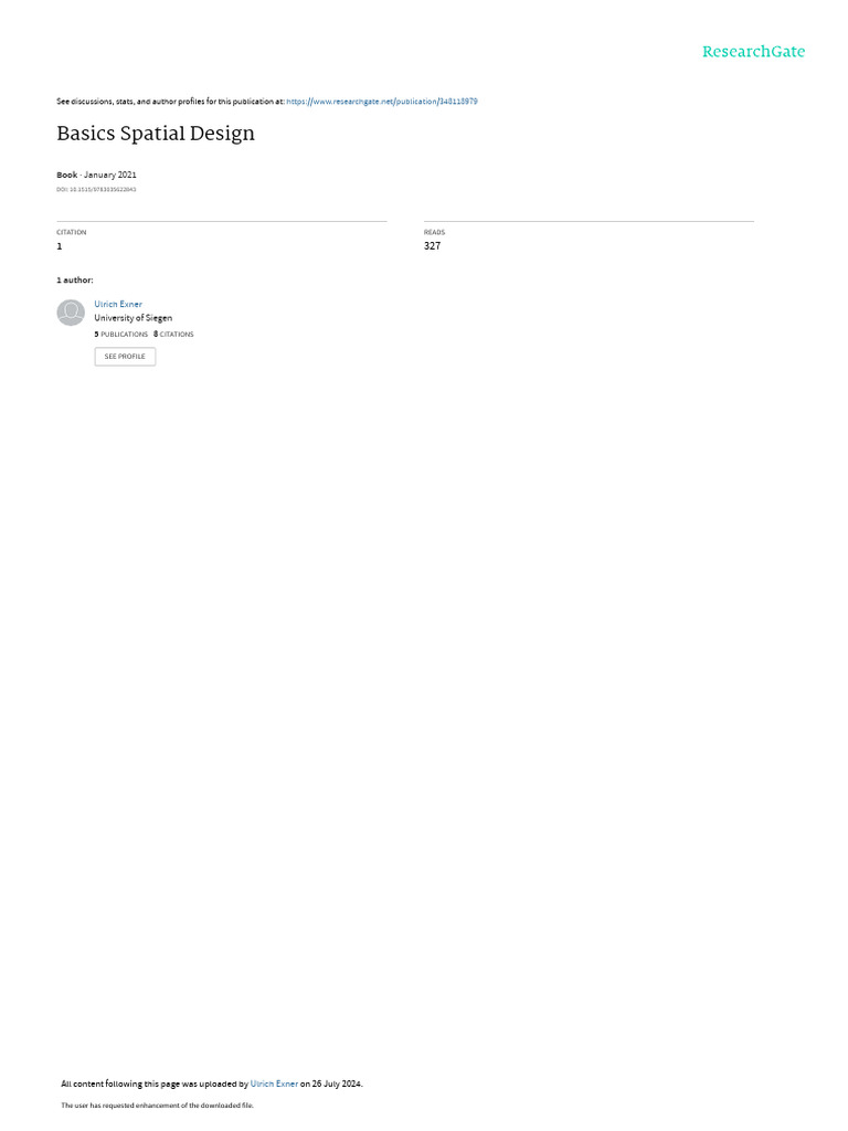 SPATIAL BASICS SPATIAL visual data 3