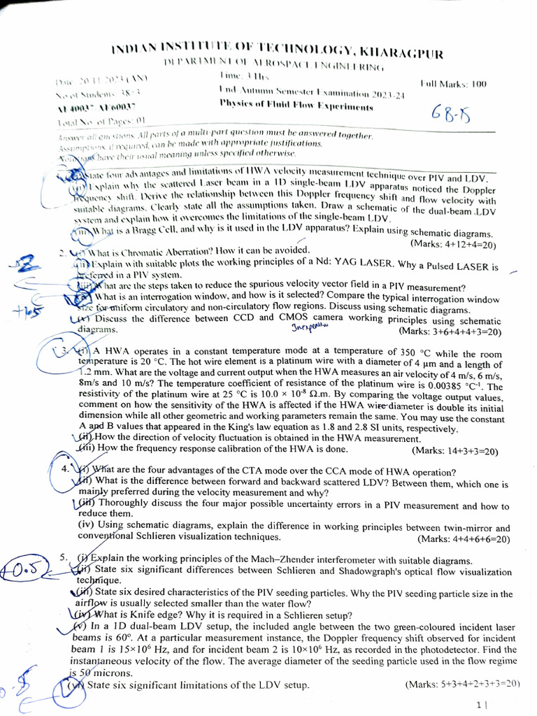 Sem - 7 Papers | PDF | Eigenvalues And Eigenvectors | Mechanics