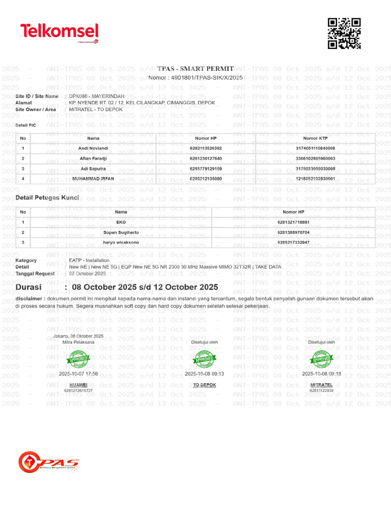 DPK086 4901801 Tpas-Sik X 2025 | PDF