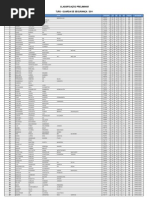 Classificação Preliminar