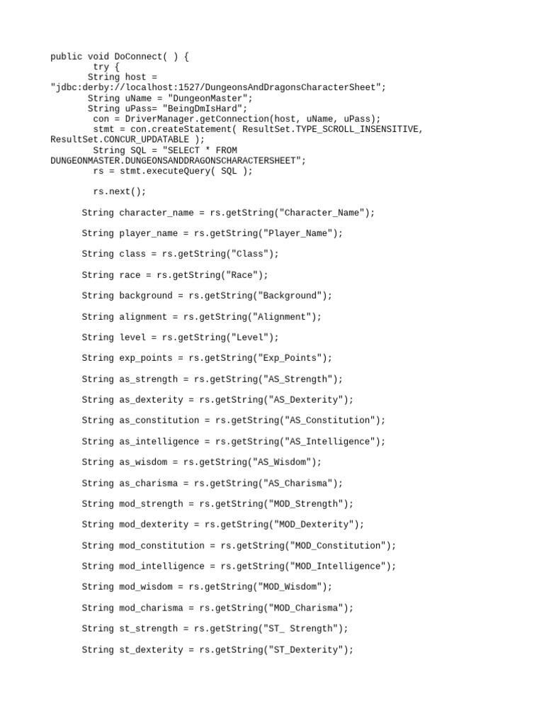 Public Void DoConnect ( | PDF | Boolean Data Type | String (Computer ...