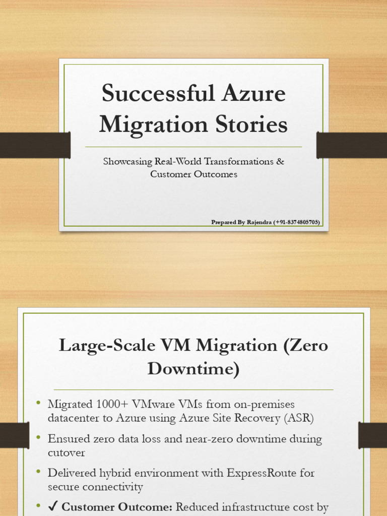Azure Migration Success Stories | PDF | Microsoft Azure | Cloud Computing