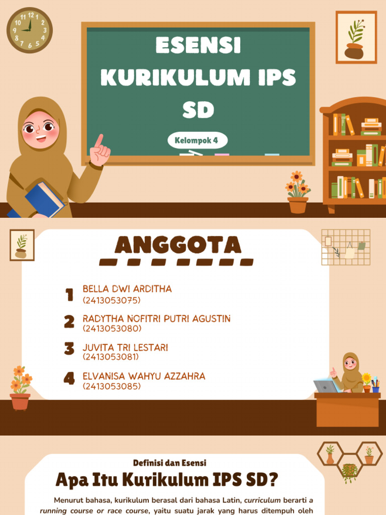 Esensi Kurikulum Ips SD Kelompok 4 | PDF