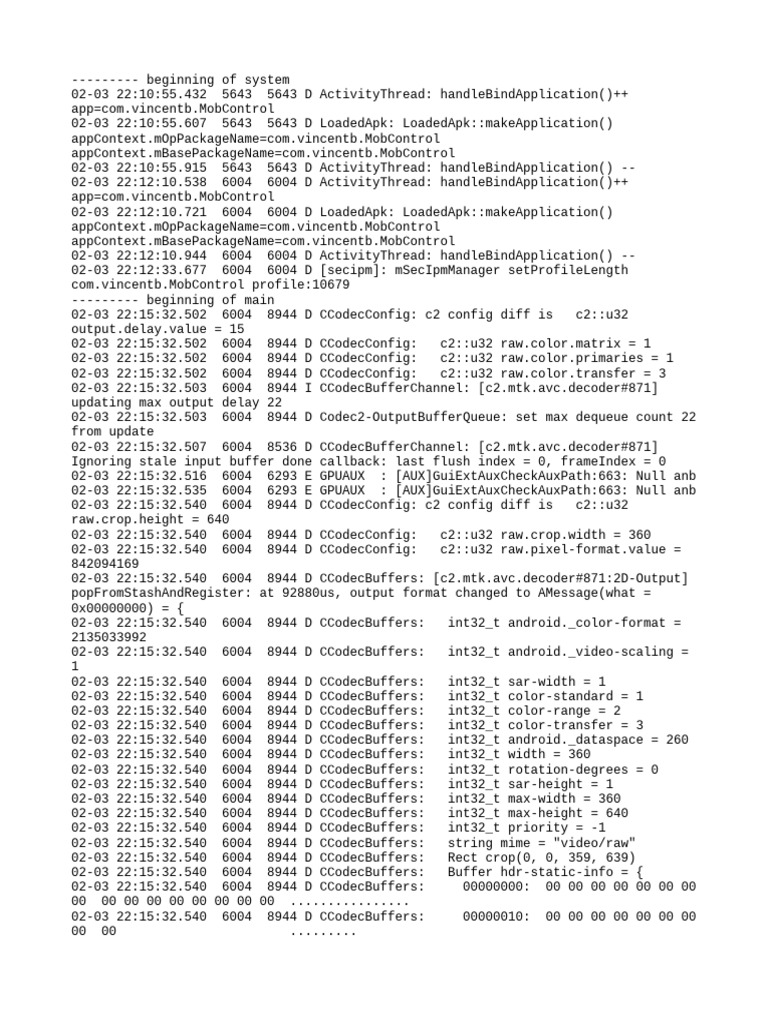 Mod Menu Log - Com.vincentb.mobcontrol | PDF | Computer Programming ...