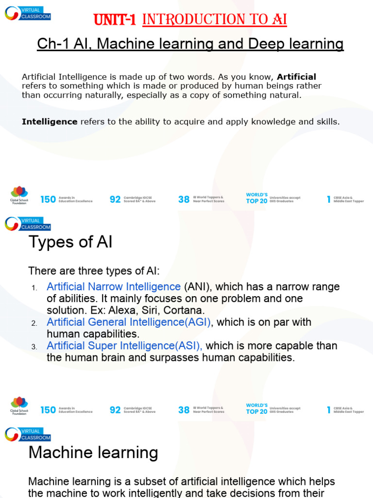 Understanding AI: Types and Applications | PDF | Artificial ...